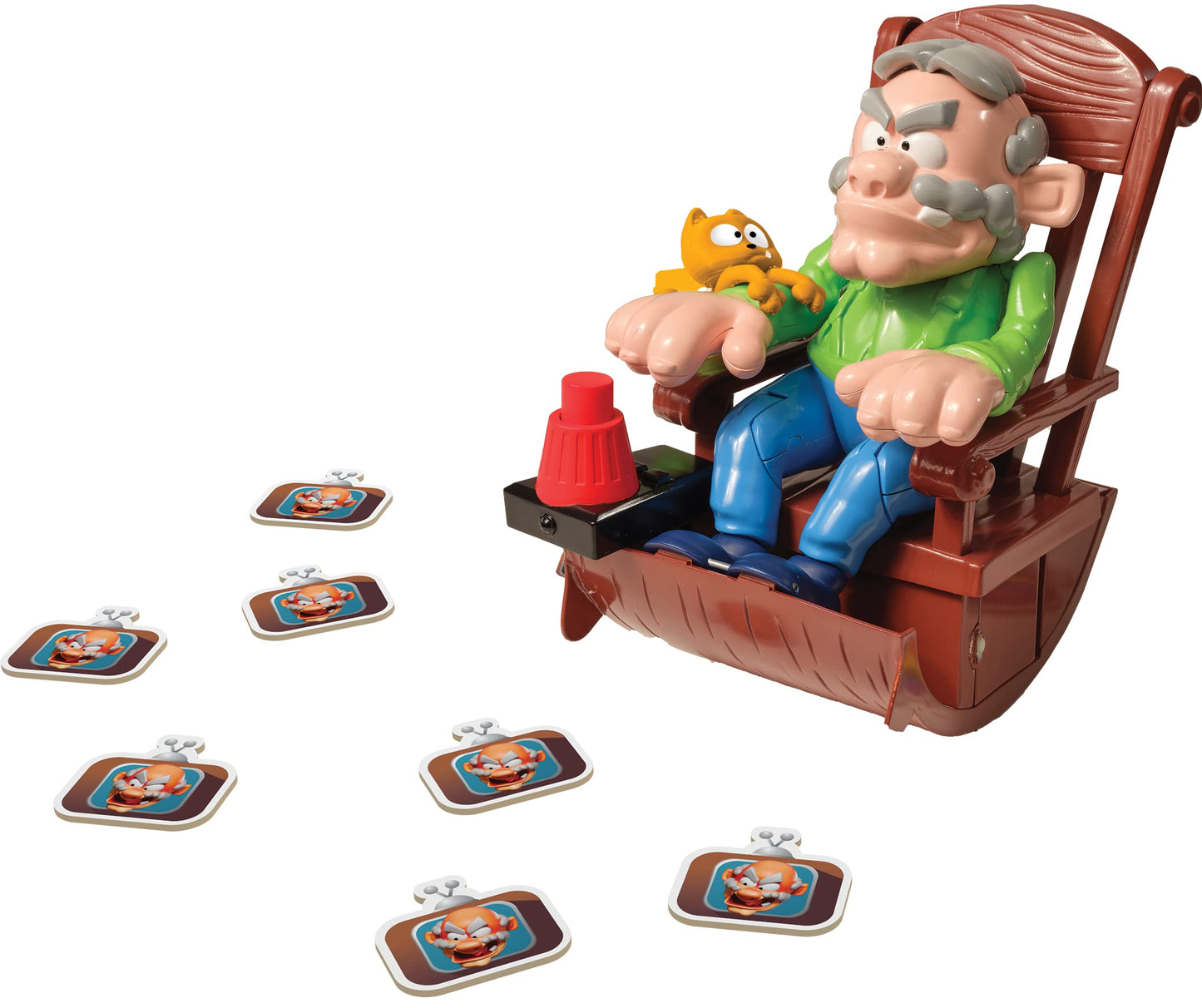 Goliath Grumpy Grandpa Game - Flip The Channel Before Grandpa Flips His Lid - Ages 4 And Up, 2-5 Players - Includes A 24-Piece Puzzle