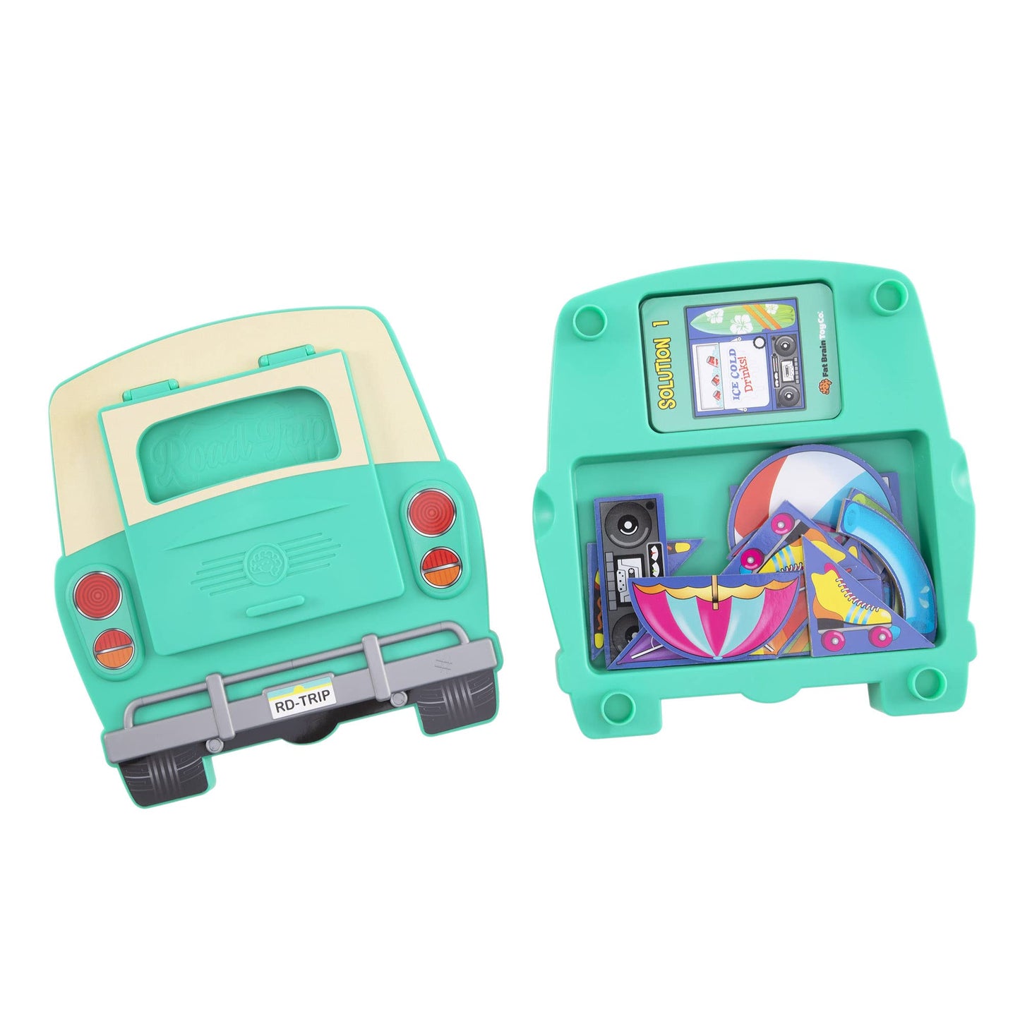 Fat Brain Toys Road Trip Packing Puzzle - Travel Brainteaser Game For Ages 8+