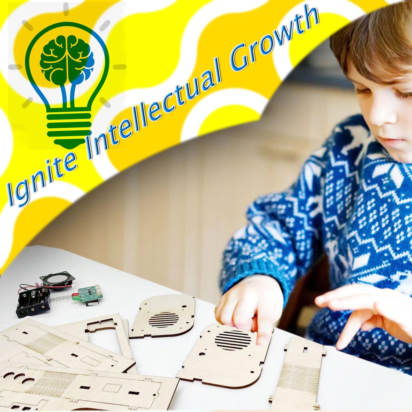 Stem Kits For Kids Walkie Talkies 8-10-12-14, Build Your Own Kids Walkie Talkies, Electronic Circuits Projects Stem Toy For Kids