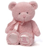 Baby Gund My First Teddy Bear, Ultra Soft Animal Plush Toy For Babies And Newborns, Pink, 10