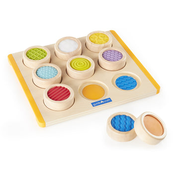 Guidecraft Colorful Tactile Search and Match Game - Sensory Memory Game for Toddlers, Multicolor, 13.75 x 11.75 x 1.5, Model G