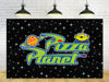 Pizza Planet Backdrop for Birthday Party Decorations Outspace Background for Baby Shower Party Cake Table Decorations Supplies T