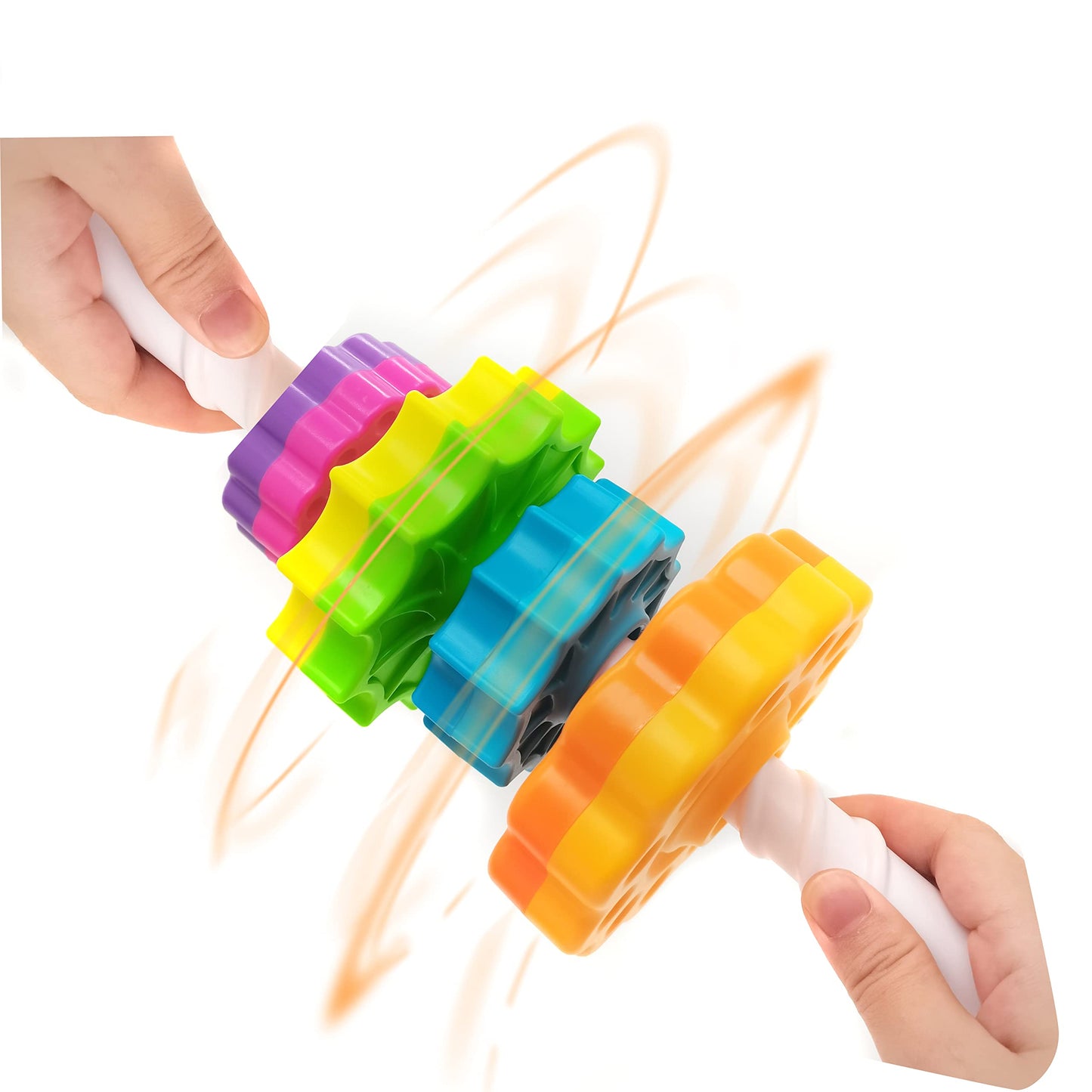 Lbaibb (1 Pcs) Spinning Stacking Toys,Spin Toys For Toddlers 1-3,Strong Abs Plastic,Rainbow Spin Tower,Autism Spin Stack Toys,Suitable For Gifts For Boys And Girls