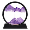Xinbaohong Moving Sand Art Picture,Liquid Motion 3D Deep Sea Sandscape In Motion Display Flowing Sand Frame Relaxing Desktop Home Office Work Decor(10 Inch) (Purple)