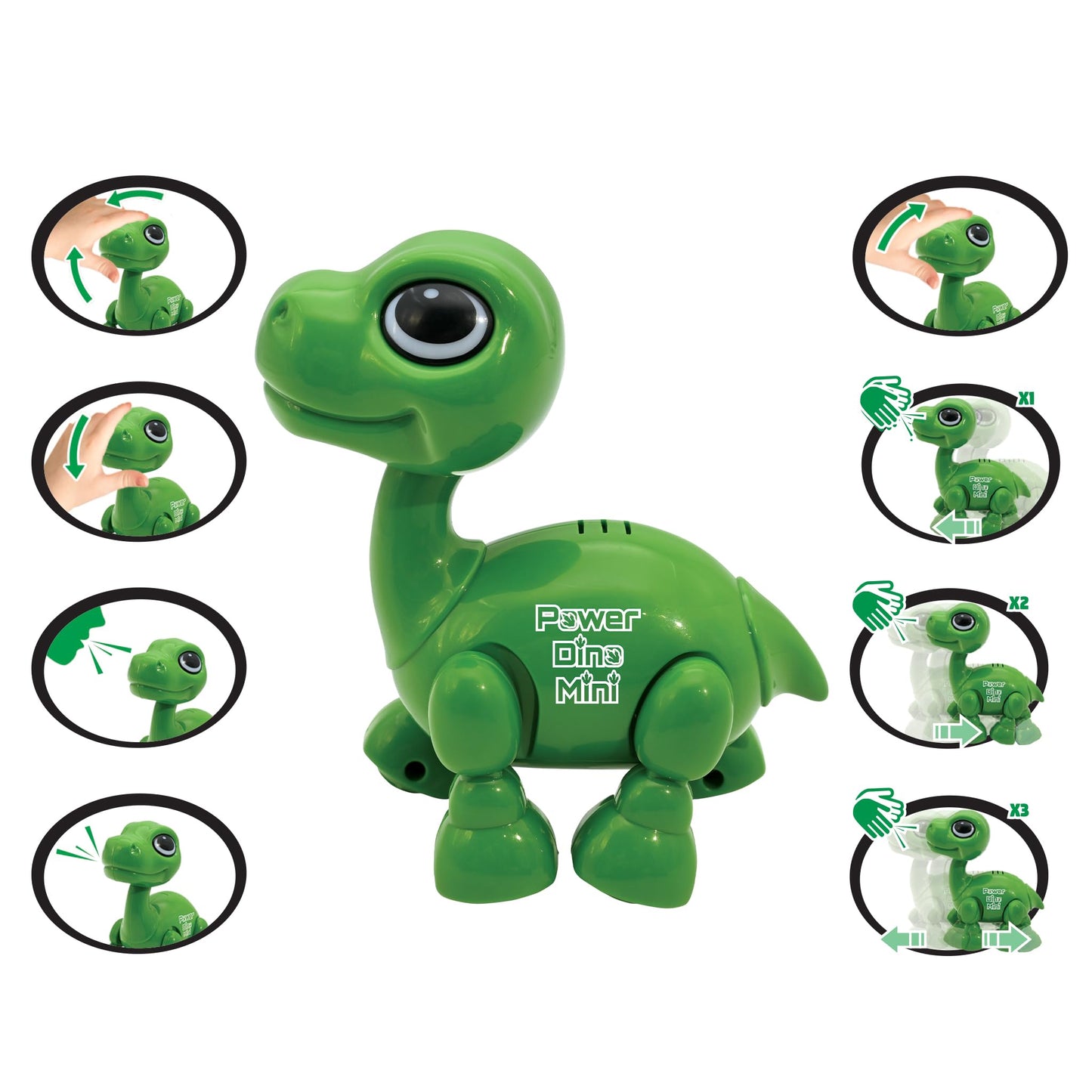 Lexibook Power Dino Mini - My Little Dinosaur Robot - Dinosaur Robot With Sounds, Music, Light Effects, Voice Repeat And Sound R