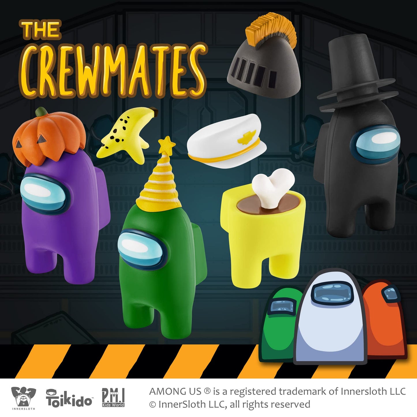 Among Us Crewmate Figures | Toys Out Of 16 Collectibles In 1 Box | 8 Among Us Merch Incl. The Peeled And The Clogged | 2 Hidden Impostors | Mini Toys With 5 Add’L Hats