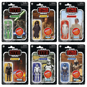 Star Wars The Retro Collection - Attack of the Clones Revenge of the Sith Collectible Figure Multipack