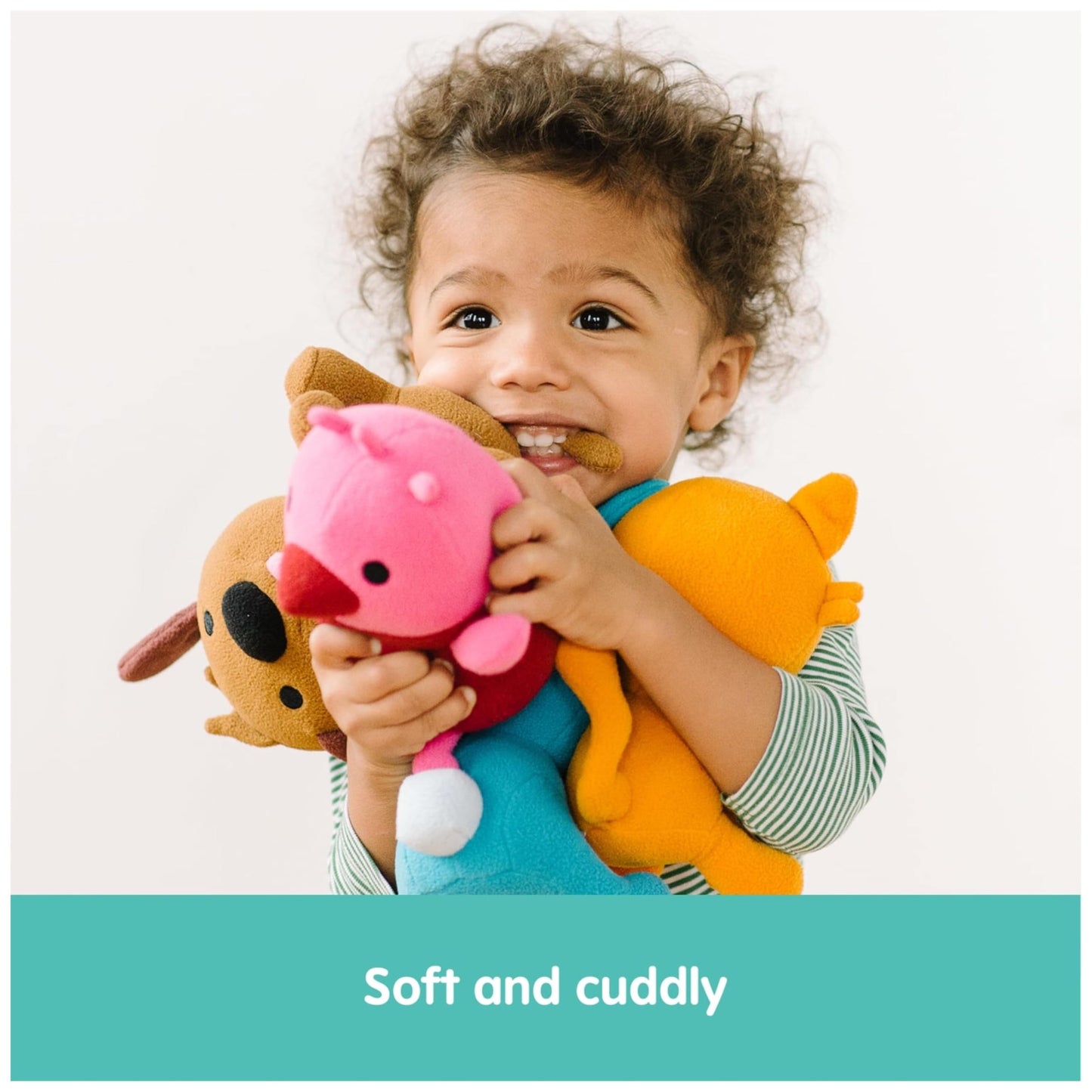 Sago Mini Plush Gift Pack, 4 Stuffed Animals With Transforming Cardboard Playhouse, Pretend Play Kids Toys For Boys & Girls Ages 3 And Up