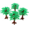 4Pcs Large Trees City Building Block Compatible With Major Brand - Classic Bricks Pieces And Parts Toy Set 6.7Inch Height Botanical Forest Garden Plant Accessories