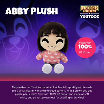 Youtooz Abby Plush 9 Inch Fnaf Movie Plush, Collectible Stuffed Abby Plush Youtooz Plush From Fnaf Movie - Youtooz Plush Collect