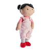 Haba Snug Up Doll Rumbi - 10'' Soft Doll With Black Hair And Pink Overalls - Machine Washable For 18 Months And Up