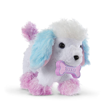 American Girl Truly Me Tropical Taffy Poodle Pet With Pink Bow And Dog Bone Toy, For Ages 6+