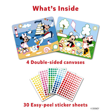 Skillmatics Dot It Sticker Art Activity - Disney Mickey And Friends, Mess-Free Fun For Kids, 500+ Stickers, Craft Kits, Diy Activity, Travel Toys, Gifts For Boys & Girls Ages 3, 4, 5, 6, 7