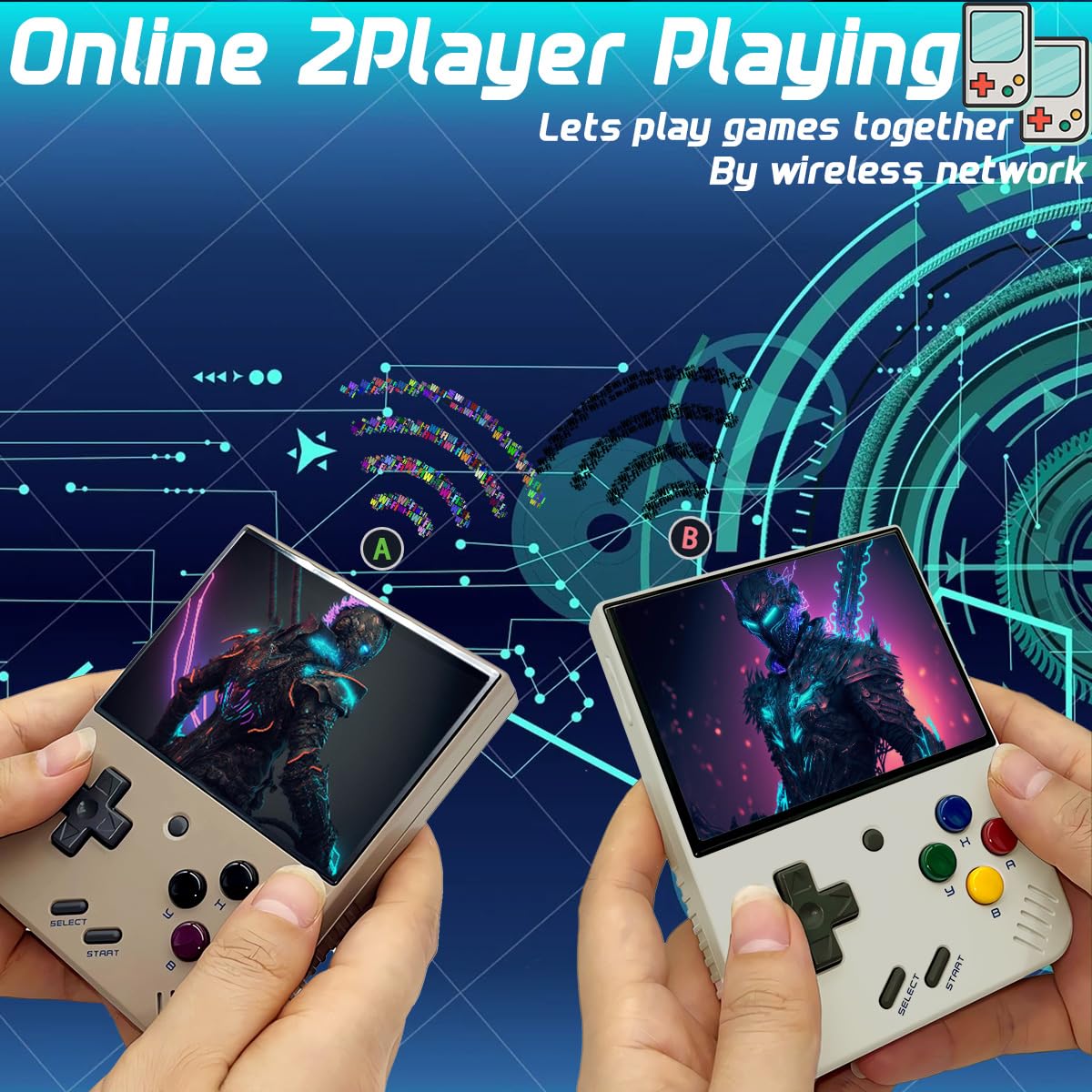 Miyoo Mini Plus Onionos Handheld Game Console 3.5-Inch 640*480 Screen 3000Mah Miyoo-Mini+ With Portable Case White