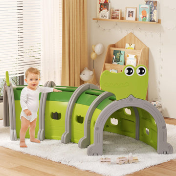 Glaf Tunnel Toys For Toddlers Climb And Crawl Baby Tunnels Play Tunnel For Kids 3-6 Years Old Indoor & Outdoor Toddler Play Equi