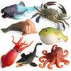 Scahow Rubber Ocean Animals Toys, Tpr Soft Stretchy Toys For Boys And Girls, Floating Bath Toys Squishy Sea Creatures For Kids