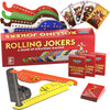 Nerkin Games Rolling Jokers - Strategic Twist On Jokers And Marbles Board Game - Nonstop Fun For Big Groups Of Adults And Family (Up To 8 Players)