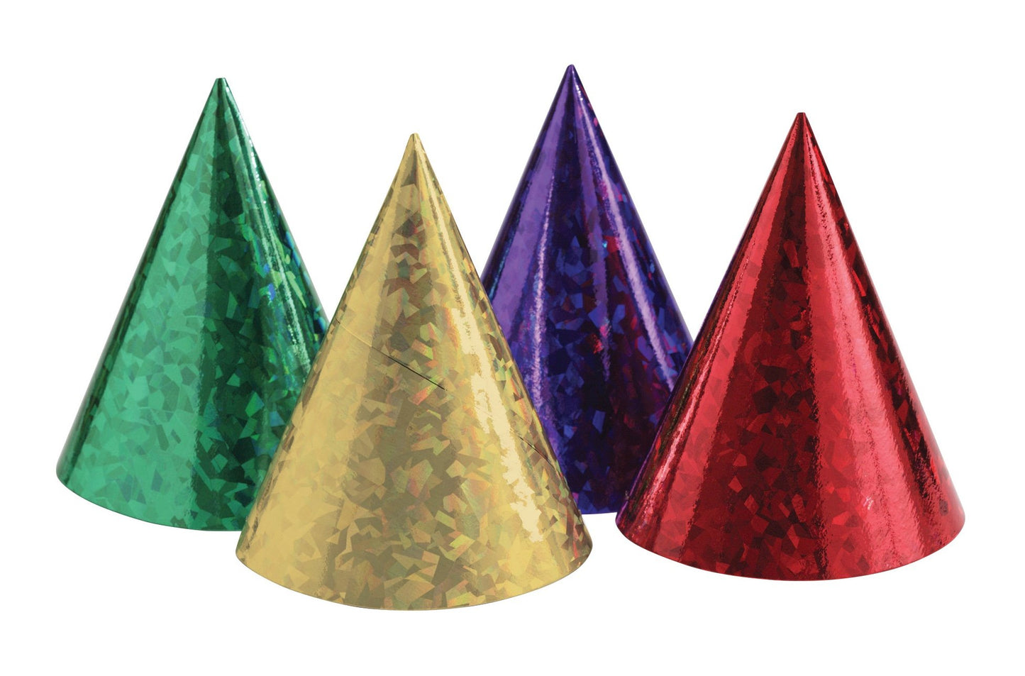 Creative Converting Prismatic Paper Party Hats, One Size, Colors May Vary