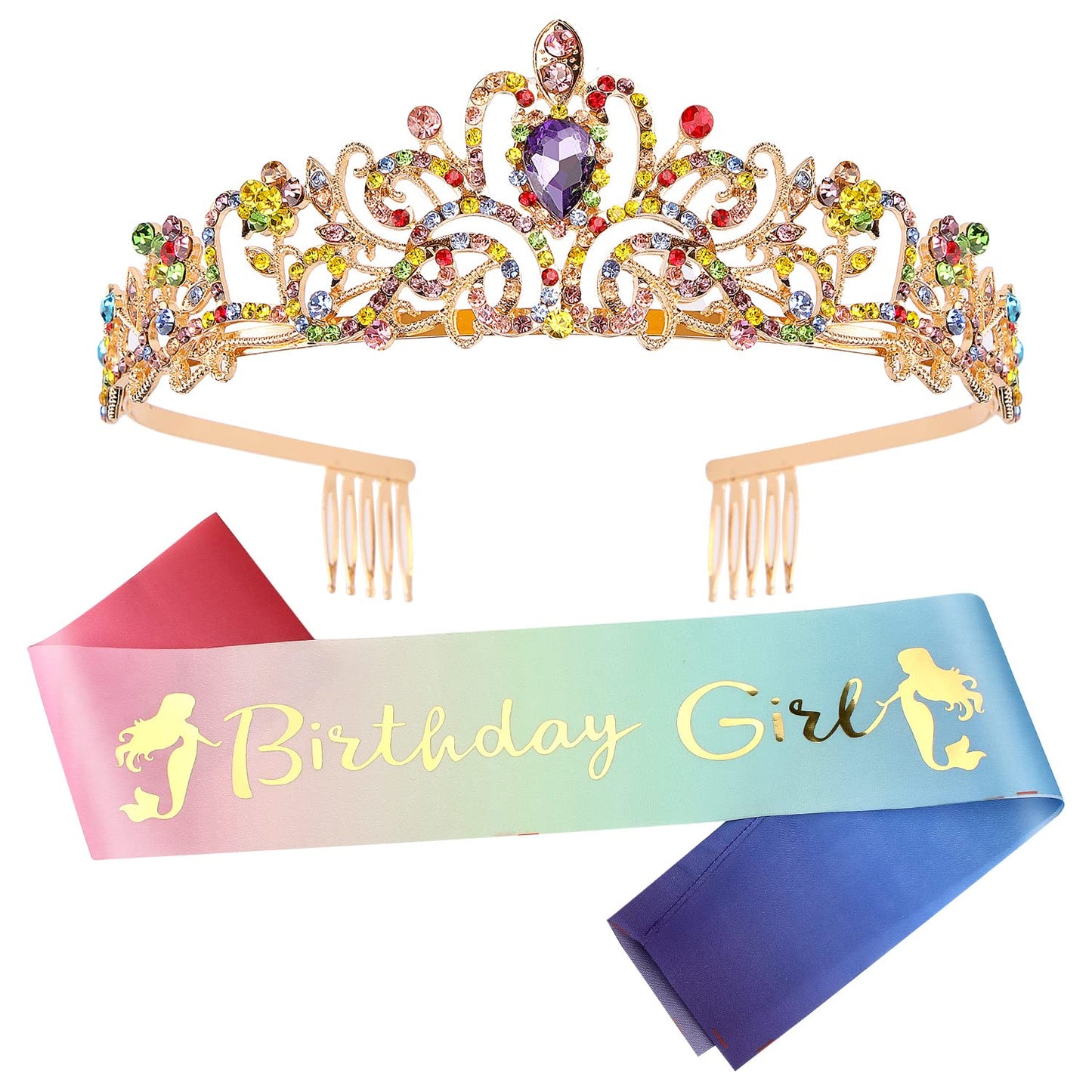 Birthday Girl Crown, Birthday Sash For Girls, Tiaras For Girls, Princess Crown Tiara, Birthday Gifts For Girls, Happy Birthday C