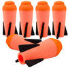 Ruibytree 6 Packs Mega Missile Refill for Nerf N-Strike advanced Series Compatible Darts Mega Missile Refill project pieces Foam Rockets for Nerf Party (Orange)