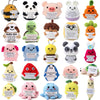 Hnqiqs 25PCS Crochet Animals Birthday Gifts for Women Men, Positive Crochet Animals Bulk Anniversary Christmas Encouragement Gif