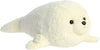 Aurora® Super Flopsie™ Baby Harp Seal Stuffed Animal, 30" White, Polyester, Model 31616 - Adorable Plush Companion
