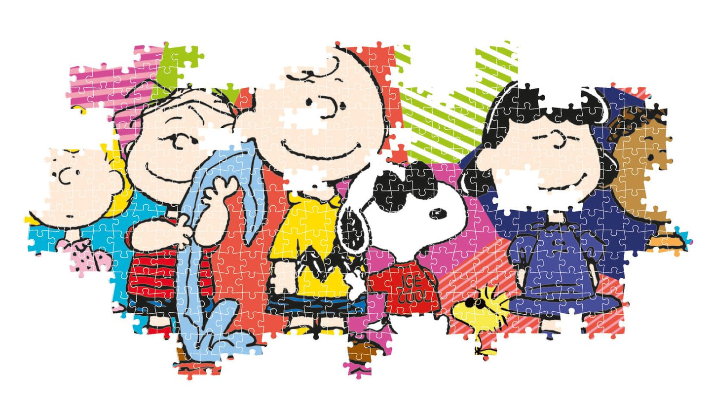 Clementoni - 39805 - Panorama Puzzle Peanuts - Jigsaw Puzzle 1000 Pieces, Jigsaw Puzzle For Adults, Comic Puzzle - Made In Italy