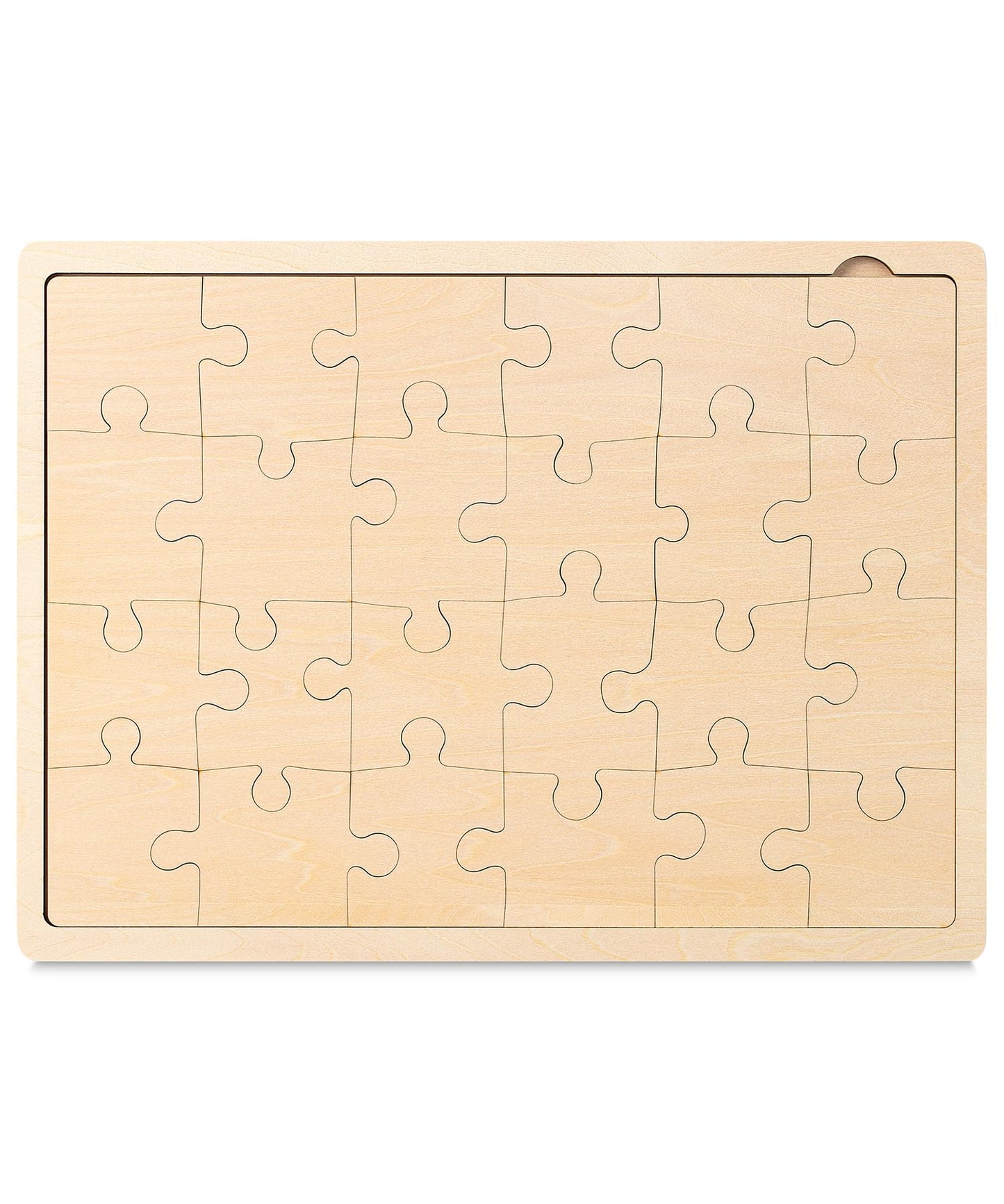 Mr. Pen- Blank Wooden Puzzle, 24 Pieces, 11.8'' X 8.8'', Wooden Blank Puzzles To Draw On