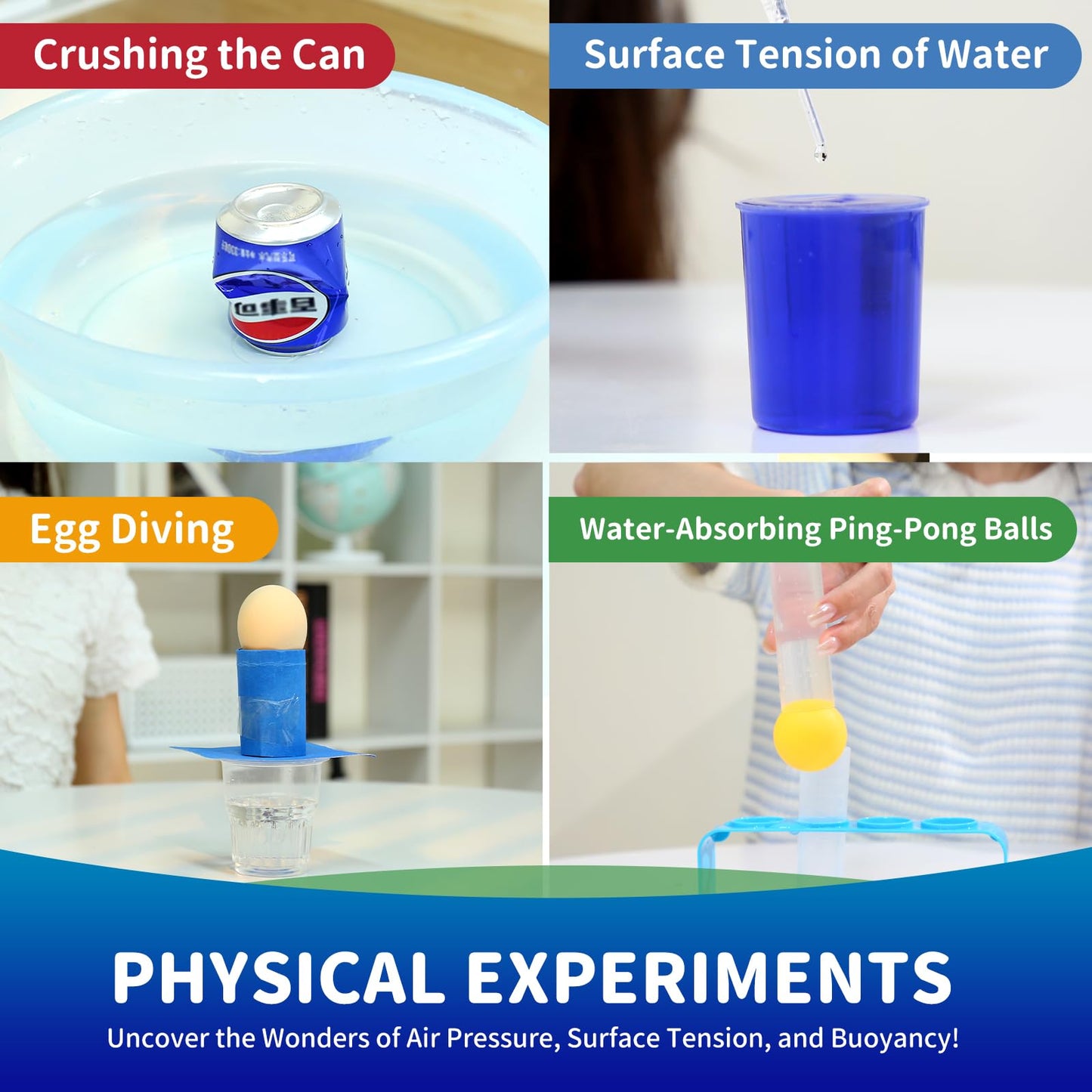 Baturu Science Kits For Kids Ages 4-12 - 270+ Stem Experiments & Chemistry Projects - Includes Volcano, Crystal Growing, Gem Dig