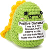 Mini Dinosaur Inspirational Gift Small Handmade Crochet Animals Cute Easter Stuff Funny Potato Nuggets For Women Men Coworker Fr