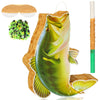Glimin Fish Piata with Piata Stick, Blindfold and Confetti, Fish Shaped Piata for Go Fishing Party, Fish Birthday Piata for Anim