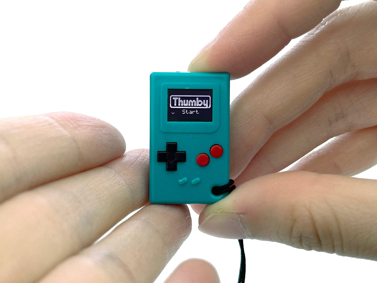 Tinycircuits Thumby (Teal), Tiny Game Console, Playable Programmable Keychain: Electronic Miniature, Stem Learning Tool