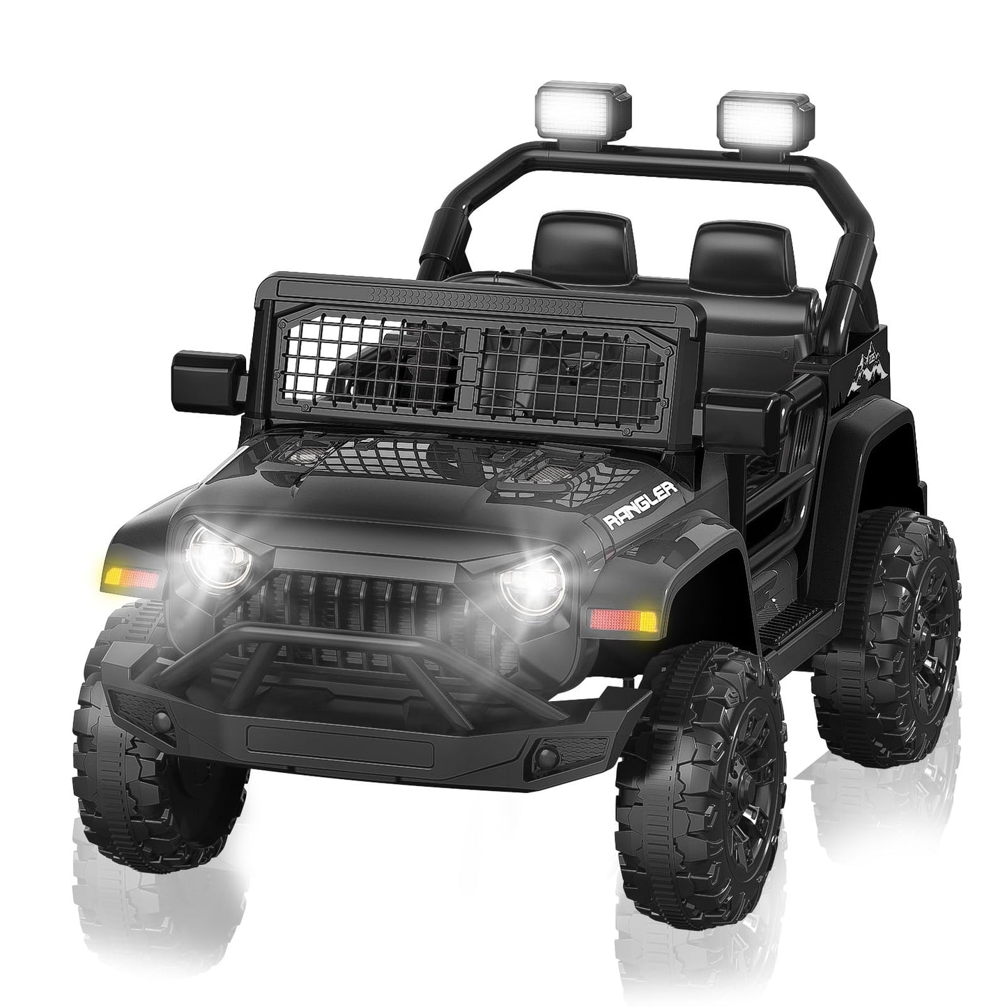 Ride On Truck Car 12V Kids Electric Vehicles W/Parent Remote Control, Children Ride On Suv Toy W/Safety Belt,Forward And Reverse