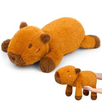 Kophinye Weighted Capybara Stuffed Animal,21In 1.9Lb Weighted Stuffed Animals Soft Capybara Plush Pillow For Kids, Cute Huggable