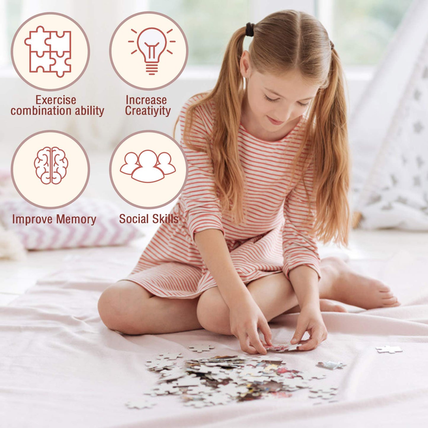 Stephen King Horror Novel Jigsaw Puzzles For Adults 1000 Piece 27.6  19.7Inch Large Difficult Challenging Familiy Stress Relieve