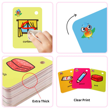 Toddler Flash Cards,Kids Learning Articles Of Daily Use Flash Card For Toddlers,Sight Words With Pictures Flash Cards 2-6 Years