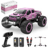 Deerc 1:10 Fast Rc Cars For Adults, 4X4 High Speed Rc Truck Crawler, 48+Km/H, Pink All Terrain Hobby Remote Control Monster Truc