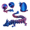 Yanzhe 3D Printed Dragon Egg Articulated Crystal Fidget Toy For Adults And Mystery Dragon Egg For Autism And Adhd (Laser Purple