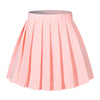Beautifulfashionlife High Waist Short Summer Pleated Cos Skirts(L, Pink)