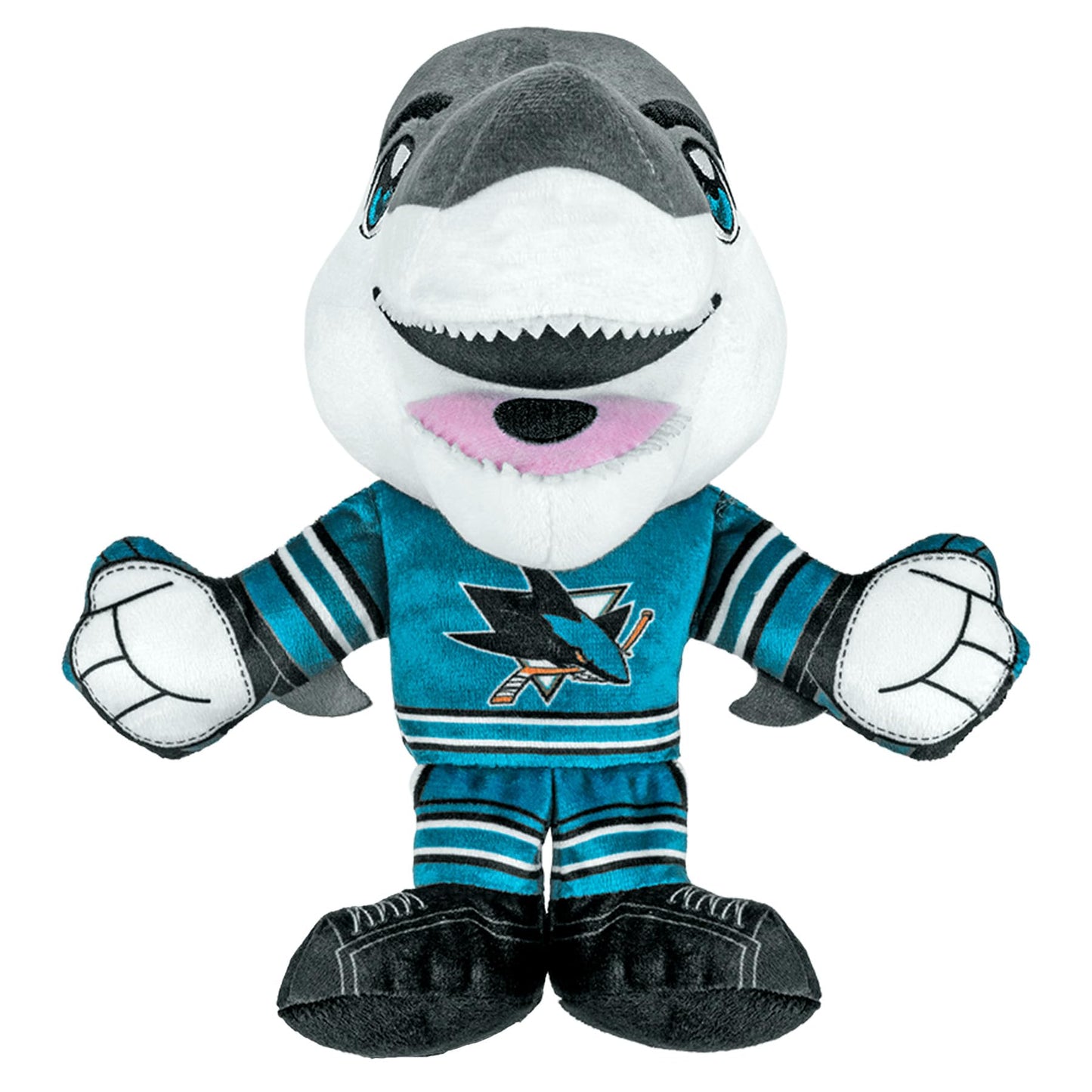 Bleacher Creatures San Jose Sharks Sj Sharkie 8'' Nhl Kuricha Mascot Sitting Plush - Soft Chibi Inspired Mascot