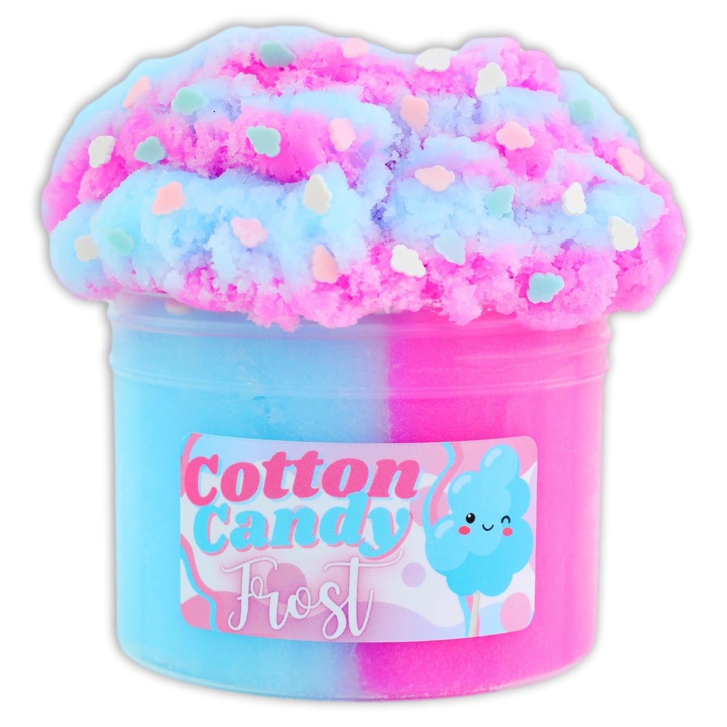 Cotton Candy Frost (8Oz) - Icee Textured Slime - Handmade In Usa - Dope Slimes