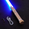 Vevor Lightsaber, Alloy Handle Dueling Light Saber With 12 Rgb Colors 16 Sound Fonts And Motion Control, Type-C Charging Force F