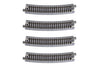 Kato USA Model Train Products Unitrack, 481mm (19'') Radius 15-Degree Curve Track (4-Piece)
