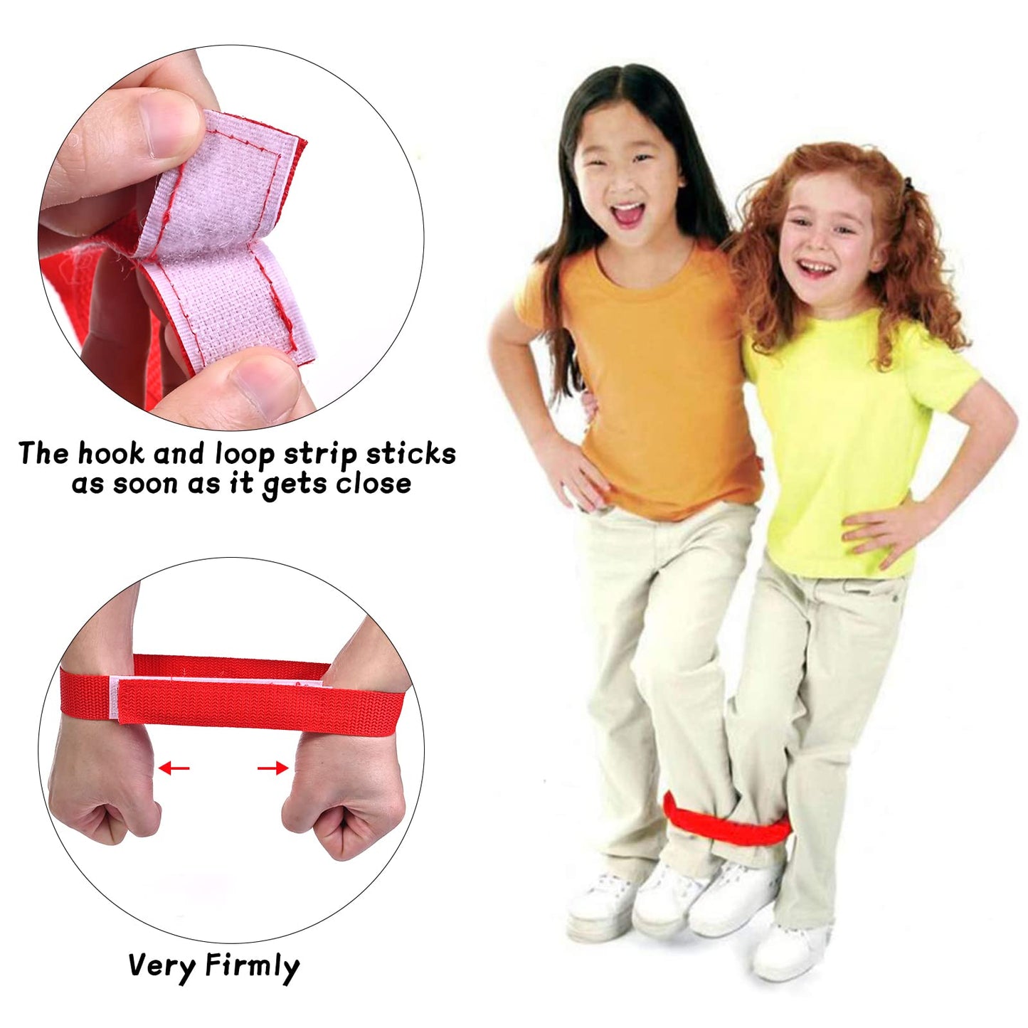 Goldge 28 Piece Outdoor Games Kit For Kids - Includes Potato Sack Race Bags, Bean Bag Toss, 3 Legged Race Bands, Egg Spoon Relay