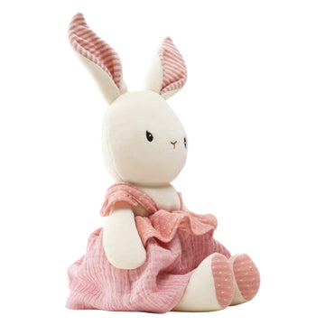 Cuddle Corner Bunny Stuffed Animal Organic Cotton Baby Plush Toys, 9'' Easter Plush Bunny Soft Cuddly Toy For Babies And Toddler