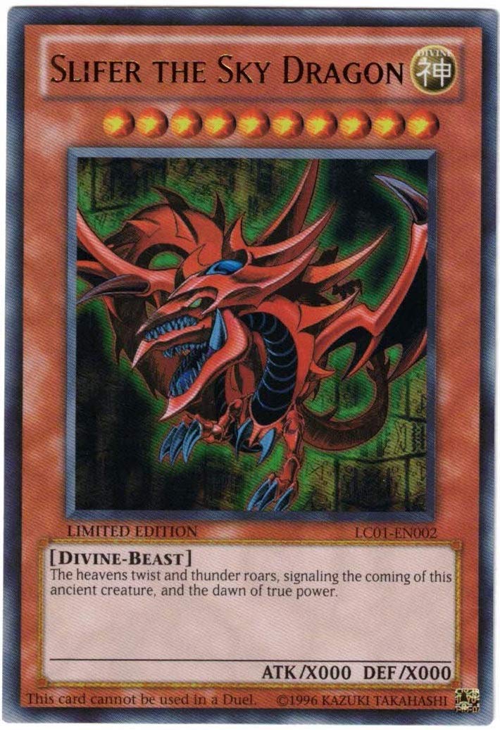 Yu Gi Oh Legendary Collection Ultra Rare God Card Set Of 3 Egyptian God Cards Slifer, Obelisk Ra (Limited Edition) Ultra Rare Version