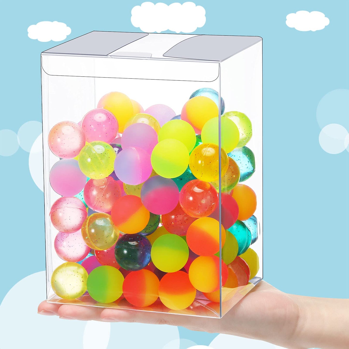 Jetec 30 Pcs Clear Plastic Toy Protector Case 4 Inch Toy Display Case Vinyl Collectible Figure Display Case Toy Clear Soft Protector Box For Toy Protection