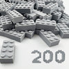 Huizdq 200 Piece Classic Building Bricks, 2X4 Building Blocks Stem Creative Building Toys, 100% Compatible With All Major Brands