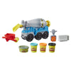 Play-Doh Wheels Cement Truck Toy for Kids Ages 3 & Up with Non-Toxic Cement-Colored Buildin Compound Plus 3 Colors