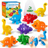 Crincy Abc Alphabet Dinosaurs Matching Learning Toy For Kids 3-5, 26Pcs Montessori Double-Sided Dinosaur Toys Match Letter, Fine